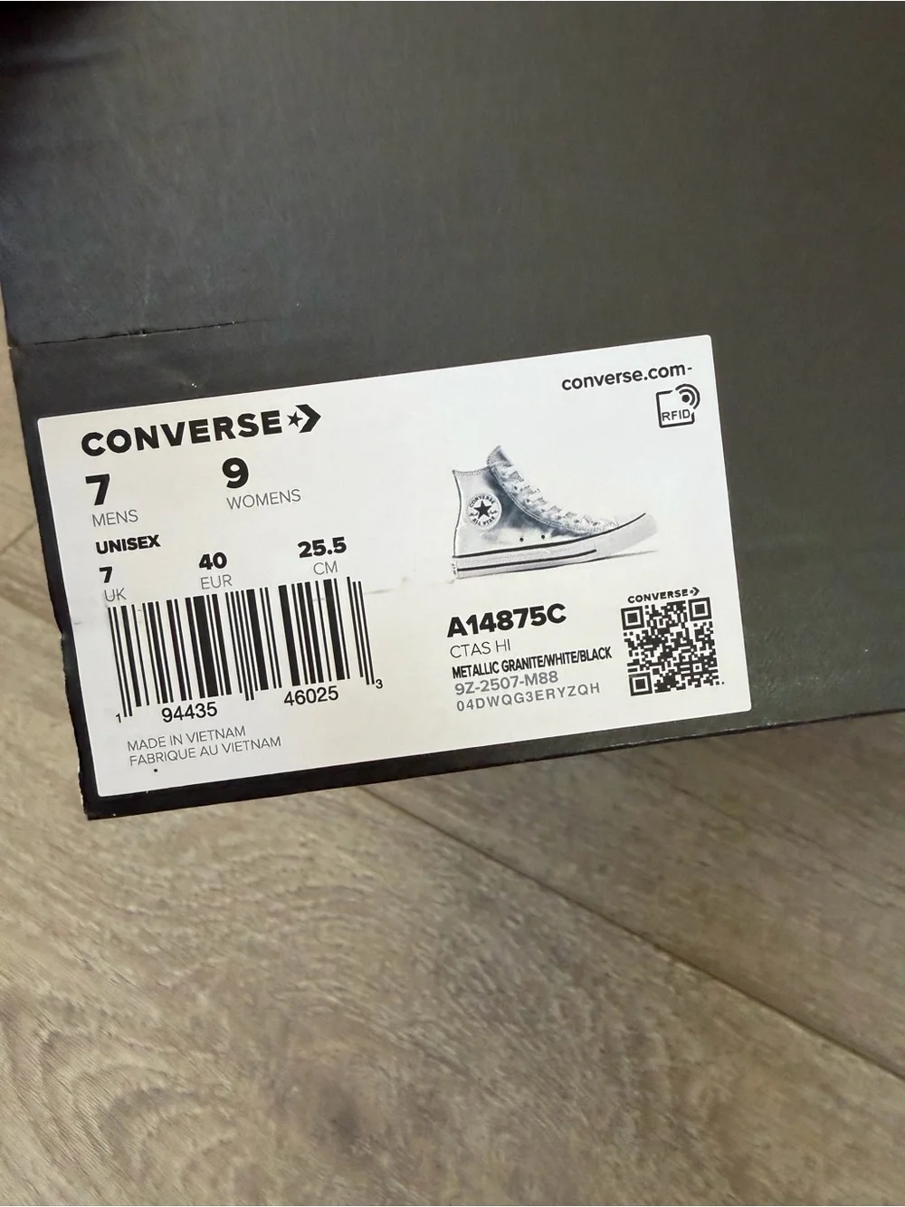 Converse Silver High-Top Sneakers